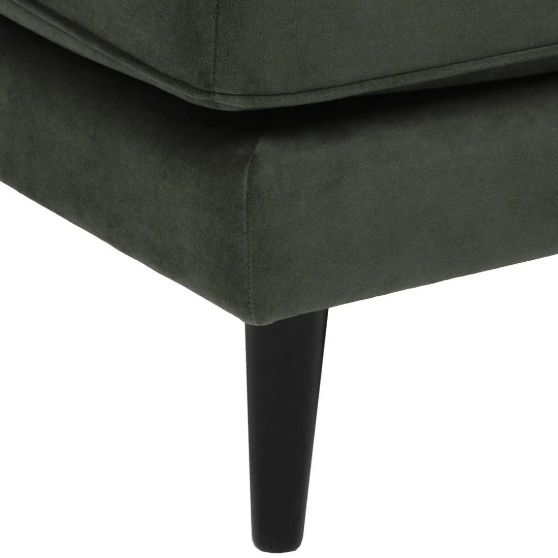 Ottoman Candice en velours gris