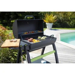 Pack Barbecue TONINO avec Housse Barbecue plancha Rectangulaire Sac Charbon de bois