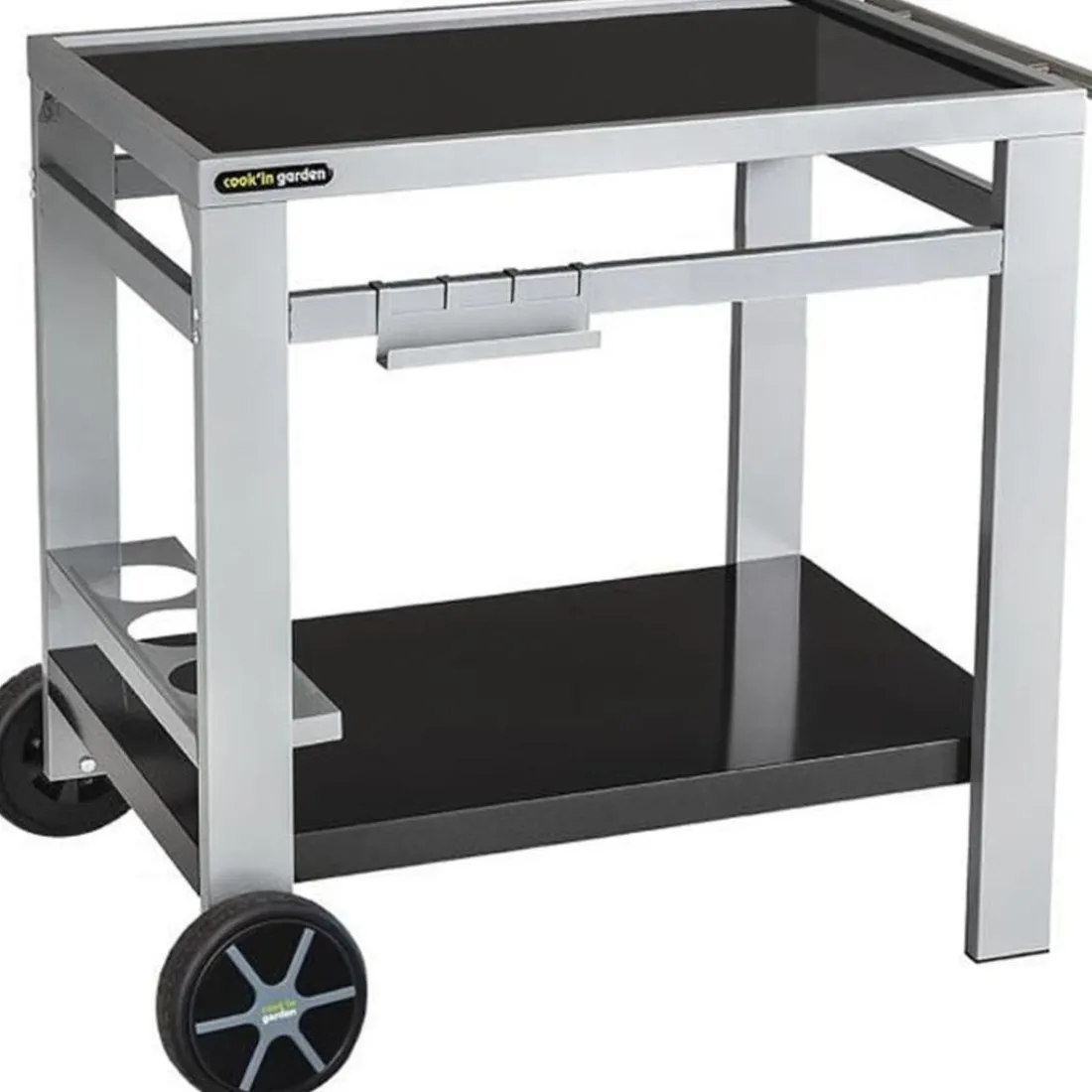 Pack Desserte de jardin MEDIA avec Housse Barbecue et plancha
