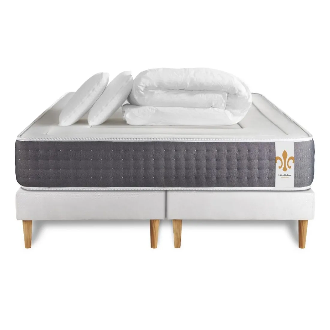 Pack Le Vingt-Six double sommiers Blanc