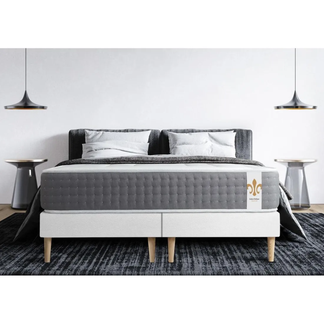 Pack Le Vingt-Six double sommiers Blanc