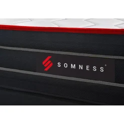Pack matelas double sommiers noir Couette et 2 oreillers