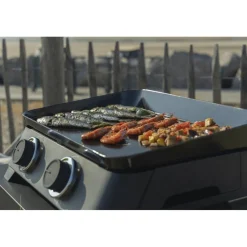 Pack Plancha gaz avec Housse pour barbecue et plancha et Kit pour cuisson plancha
