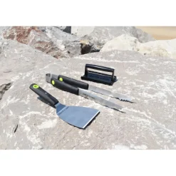 Pack Plancha gaz DUNE avec Housse pour barbecue et plancha et Kit pour cuisson plancha