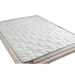 Pack prêt a dormir matelas LE DOUX Memoire de forme double sommiers Blanc 2 oreillers couette