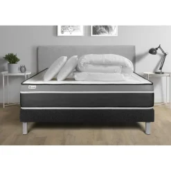Pack prêt a dormir VITAL CARE sommier Kit noir