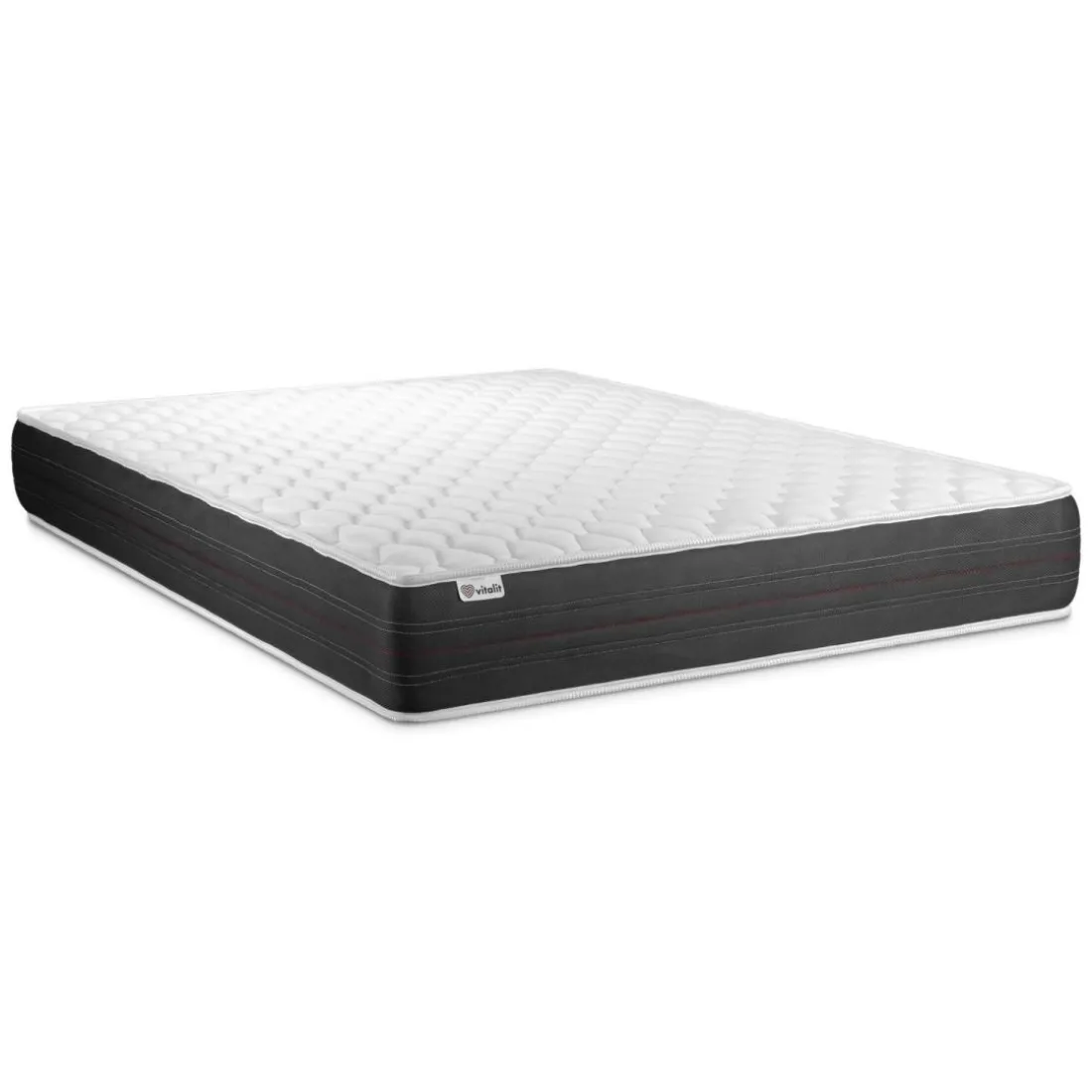 Pack prêt a dormir VITALSPRING sommier Kit blanc