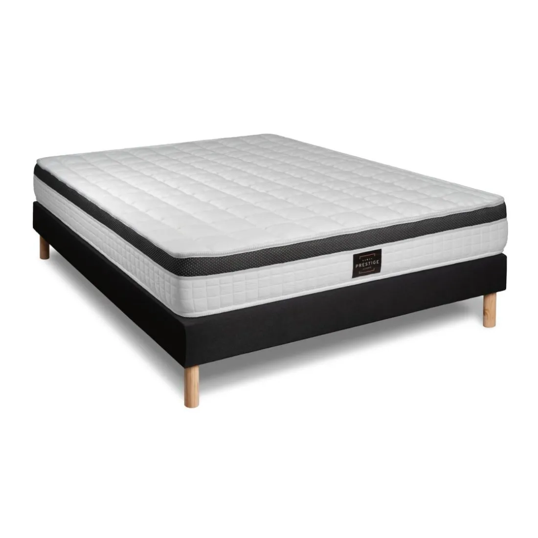 Pack Superieur Memoire de forme 3 zones sommier noir