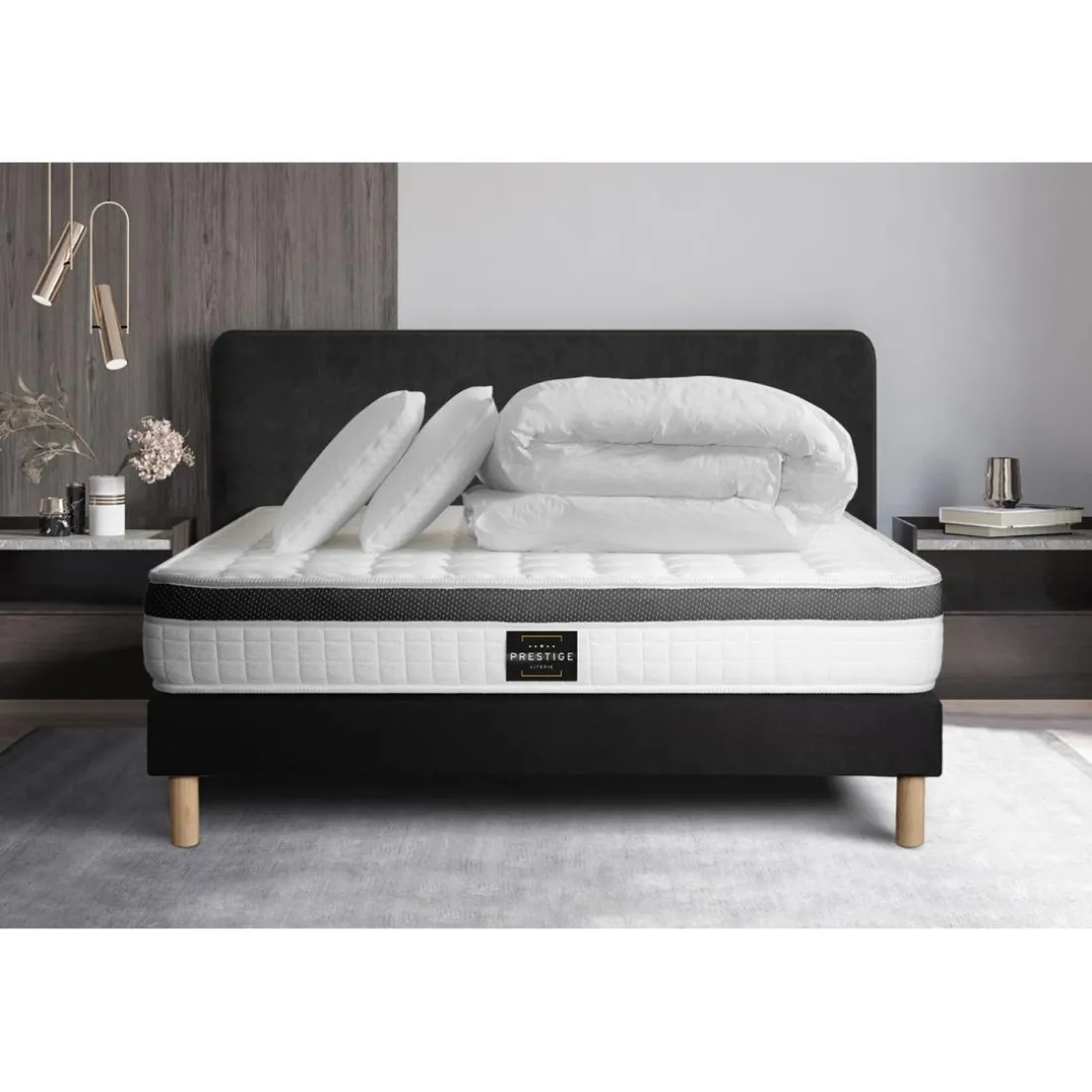 Pack Superieur sommier Kit Noir