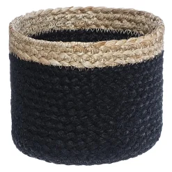 Panier Jute Herbier Marin Noir