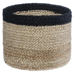 Panier Jute Herbier Marin Noir