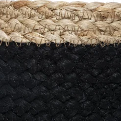Panier Jute Herbier Marin Noir