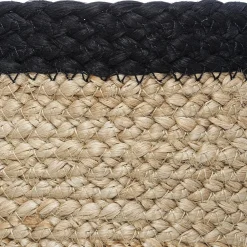 Panier Jute Herbier Marin Noir