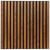 Panneau décoratif mural Colva bois-foncé
