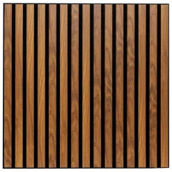 Panneau décoratif mural Colva bois-foncé