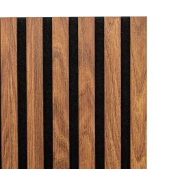 Panneau décoratif mural Colva bois foncé