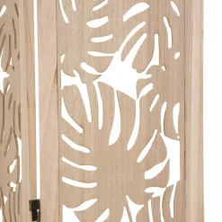 Paravent en feuilles de palmier naturelles beige