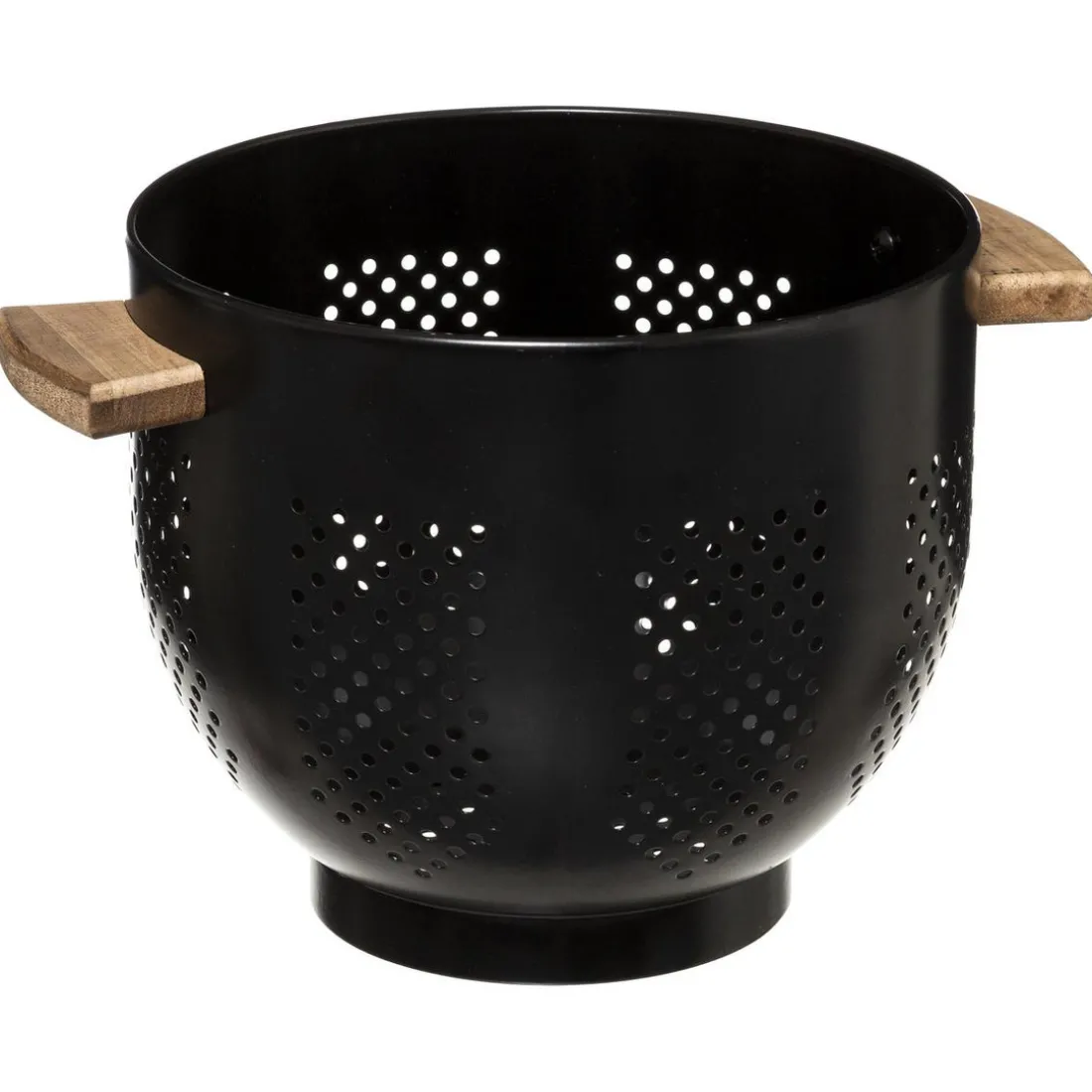 Passoire charbon 20cm noir en métal