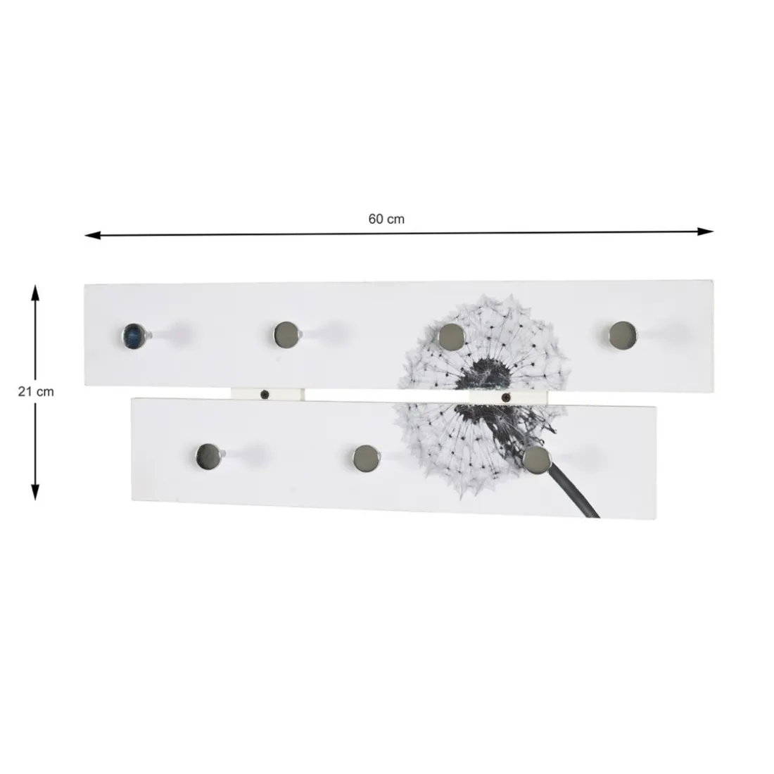 Patère murale à motif