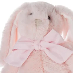 Peluche Lapin noeud H35 bleu
