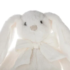 Peluche Lapin noeud H35 bleu