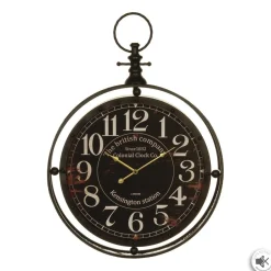 Pendule métal gousset noir D60