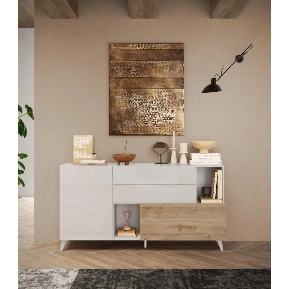 Petit buffet 181 cm MONACO panneaux de particules