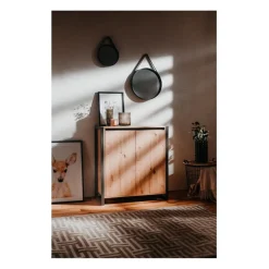 Petit Buffet de Rangement 2 Portes DENVER
