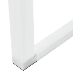 Petit bureau droit design 'XLINE' en bois blanc
