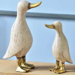 Petit Canard Décoratf en Résine KOUINK Beige