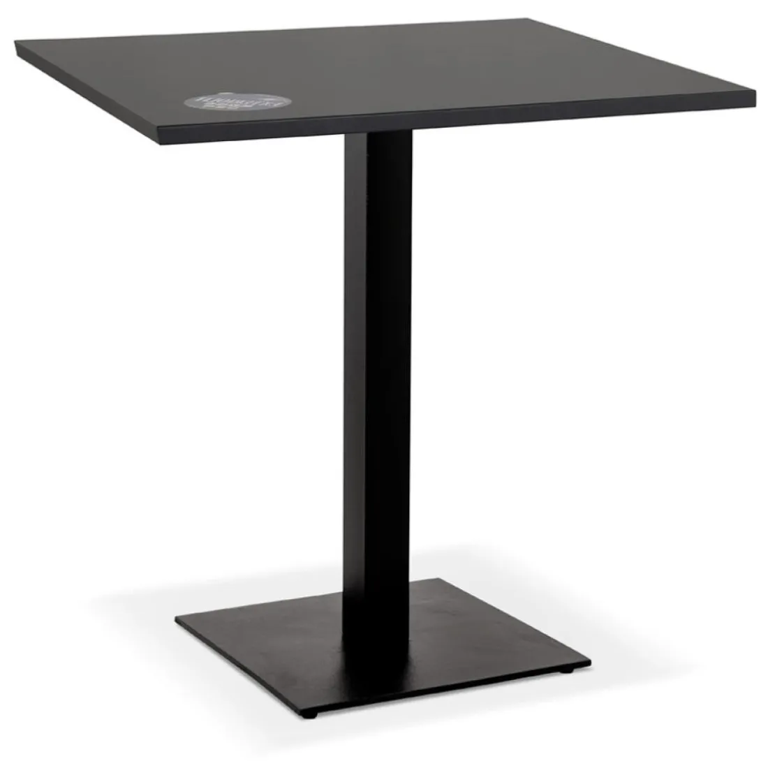 Petite table à diner 'MUFFIN' carrée noire intérieur/extérieur