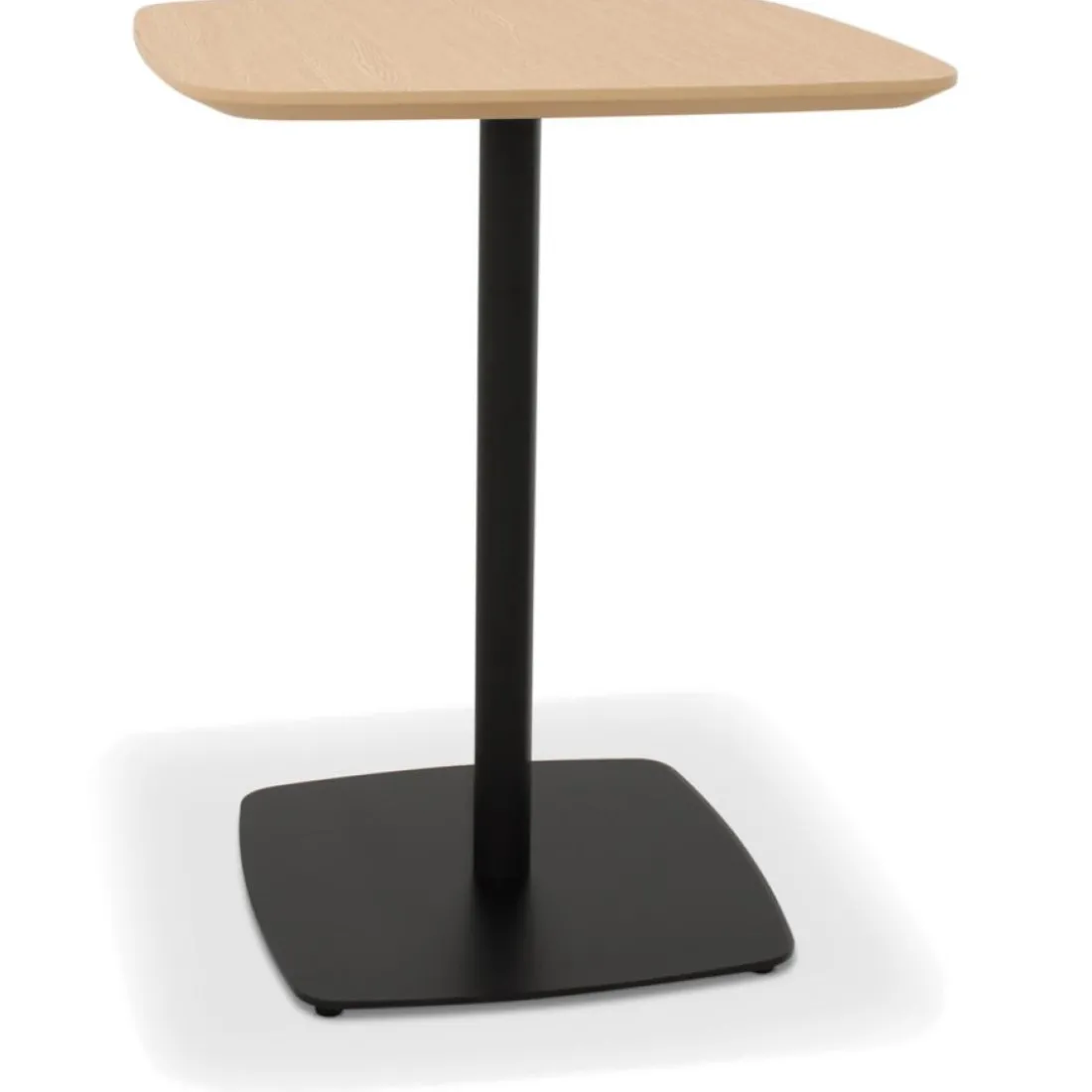 Petite table à diner 'PATATI' en bois finition naturelle et métal noir
