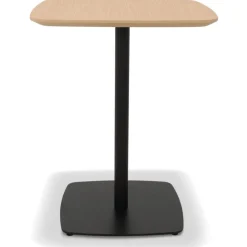 Petite table à diner 'PATATI' en bois finition naturelle et métal noir