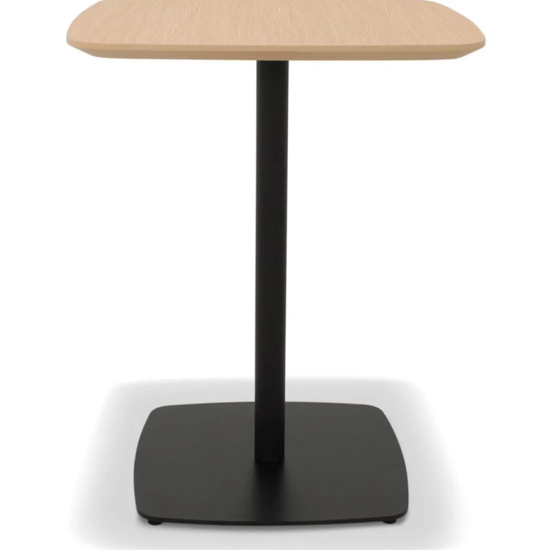 Petite table à diner 'PATATI' en bois finition naturelle et métal noir