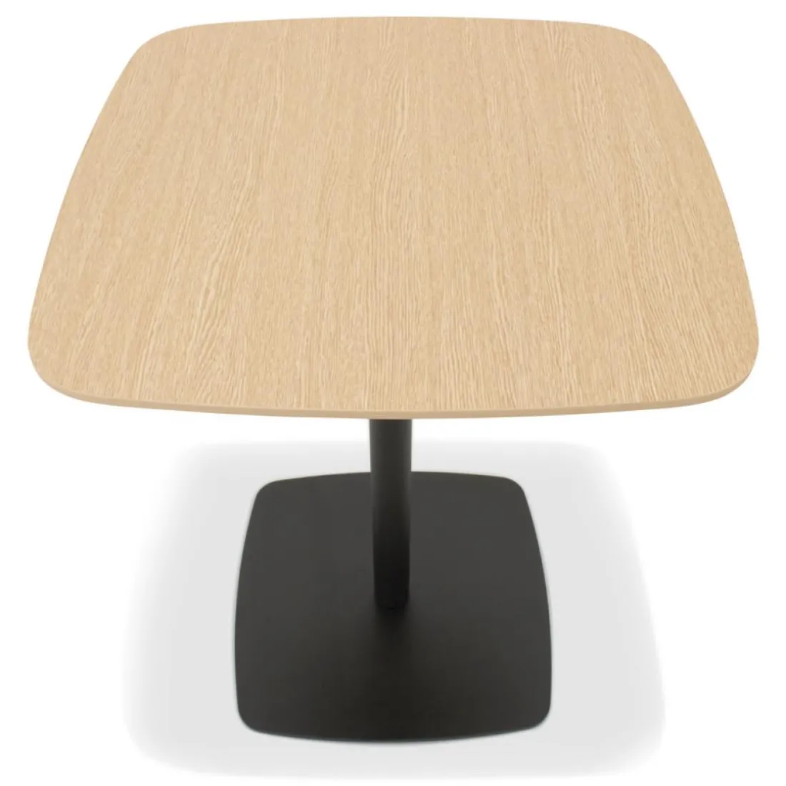 Petite table à diner 'PATATI' en bois finition naturelle et métal noir