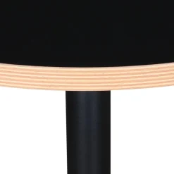 Petite table bistrot ronde 'YOGI' noire