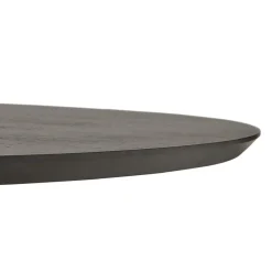 Petite table de bureau ou à diner ronde 'CHEF' noire