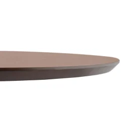 Petite table de bureau ou à diner ronde 'INDIANA' en bois finition Noyer