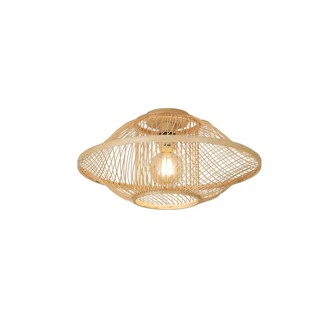 Plafonnier Maui bambou abat-jour naturel