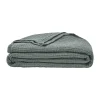 Plaid en gaze de coton 120 gr/m2, Jazzy Sauge,130x170