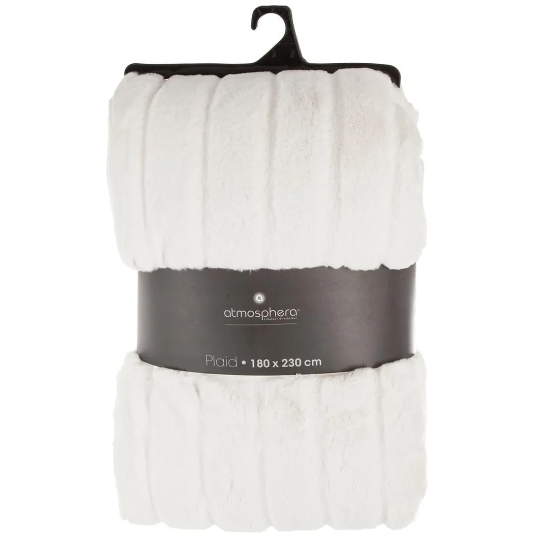 Plaid fourrure blanc - Manoir 180X230