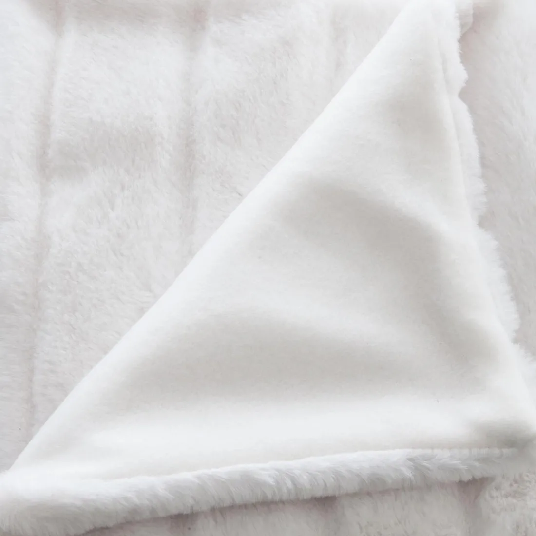 Plaid fourrure manoir blanc 120X160