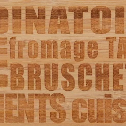Planche à Découper Words en Bambou