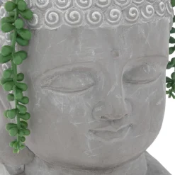 Plante artificielle Bouddha gris en ciment