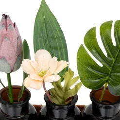 Plante artificielle multicolore