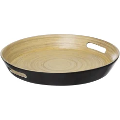 Plateau Modern Color charbon en bambou 42cm