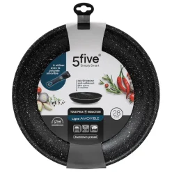 Poêle aluminium pressé amovible 28 cm