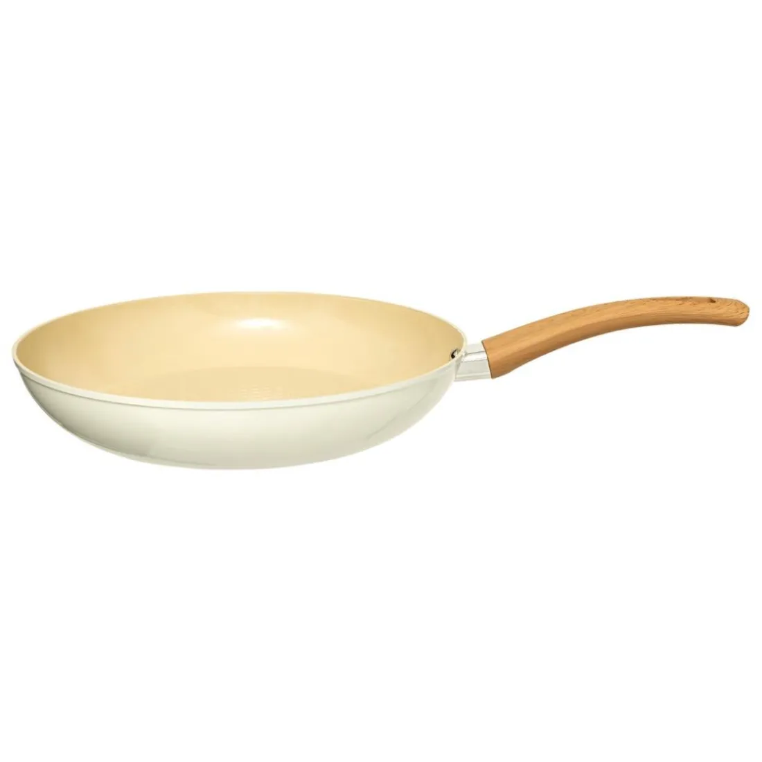 Poêle en aluminium forgé beige