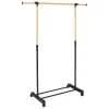 Portant à vêtements extensible effet bois