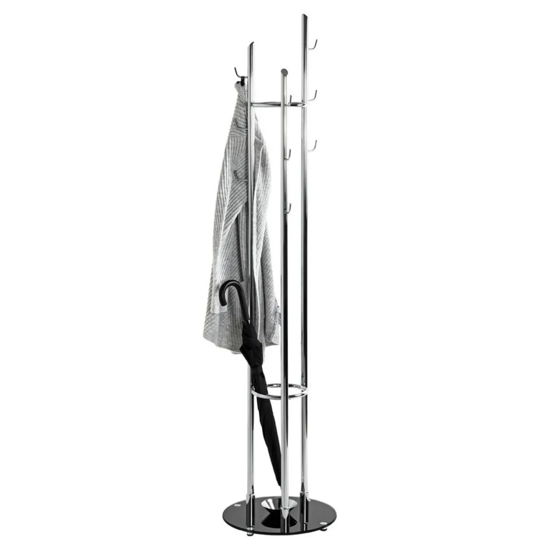 Porte manteau design noir et chrome